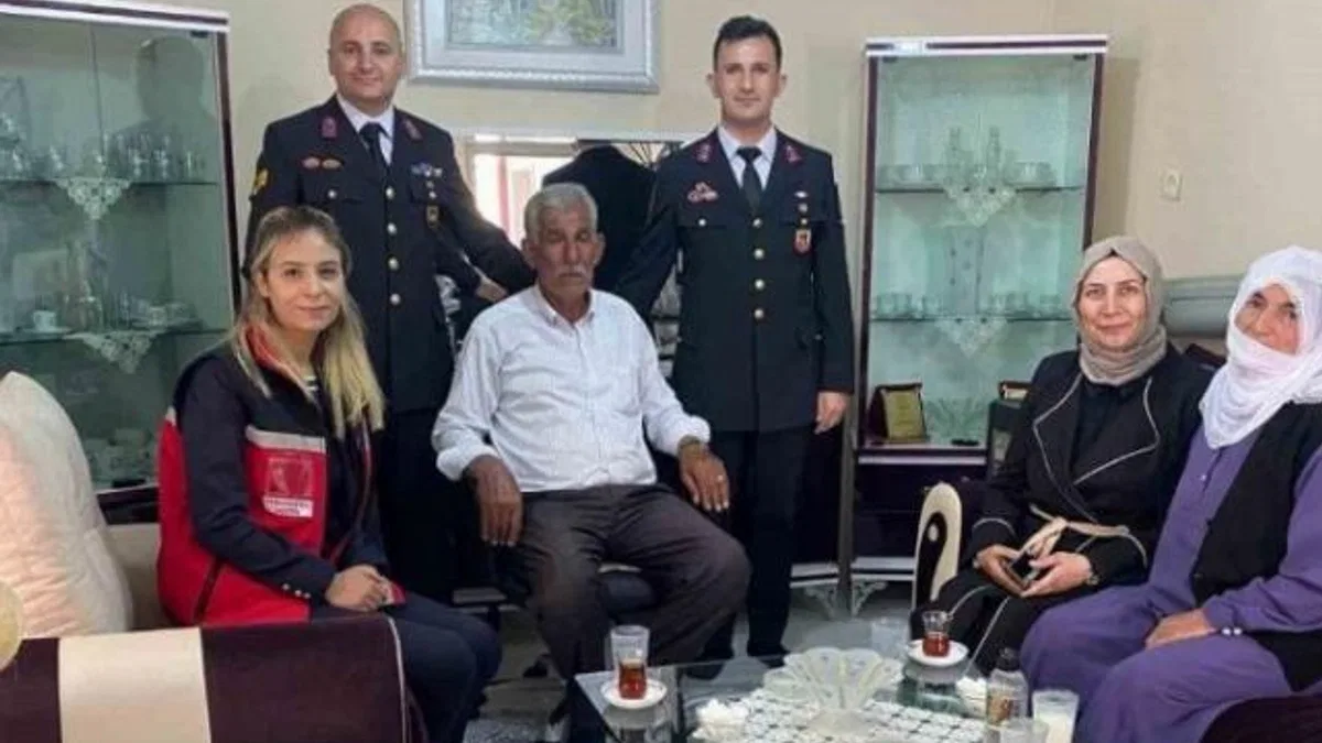 Jandarma, şehit ailelerini unutmadı