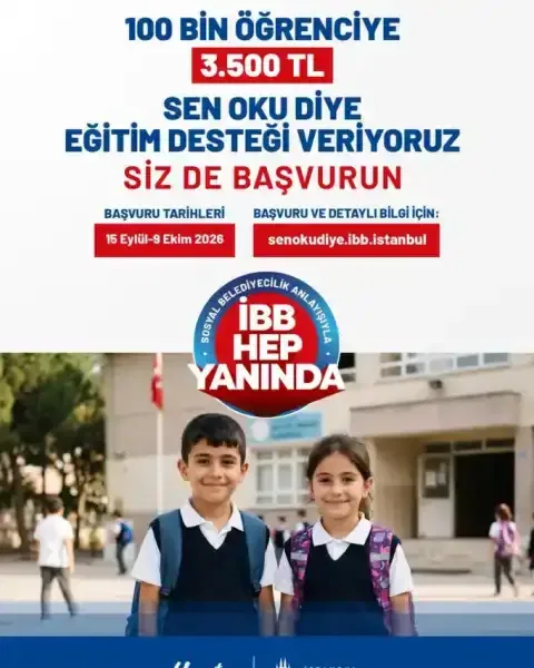 İstanbul Büyükşehir Belediyesi öğrencilere yeni dönemin destek bütçesini