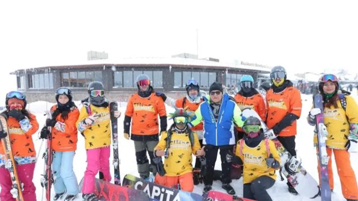 Kayseri Büyükşehir’den kayak okulu hizmeti