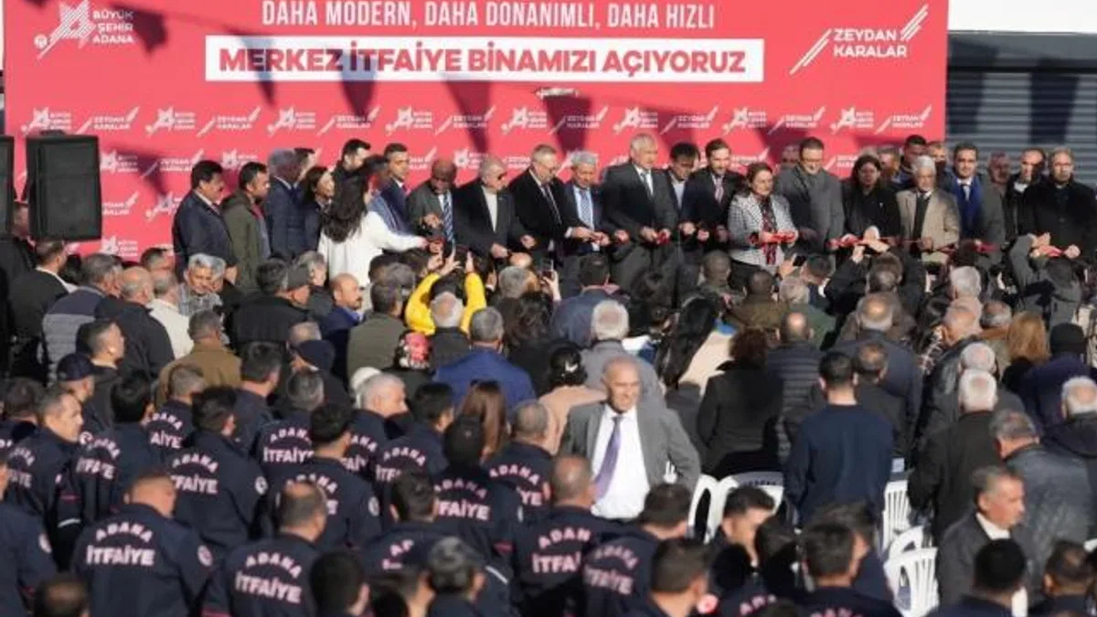 Adana’da yeni itfaiye binasına coşkulu açılış
