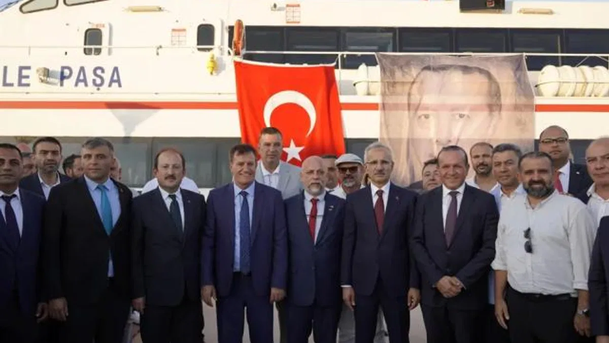 KKTC’ye açılan 5. kapı… En kısa mesafeli deniz rotası