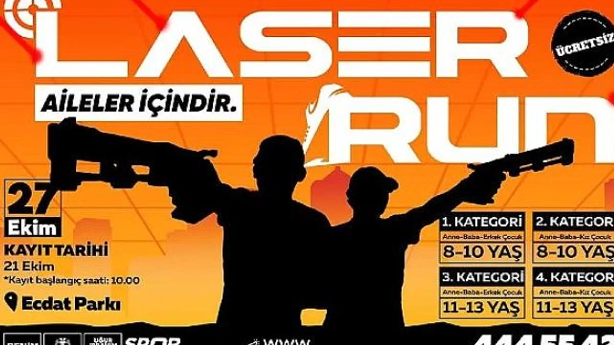 Konya Büyükşehir’den Aileler İçin ‘Laser Run’ Yarışması