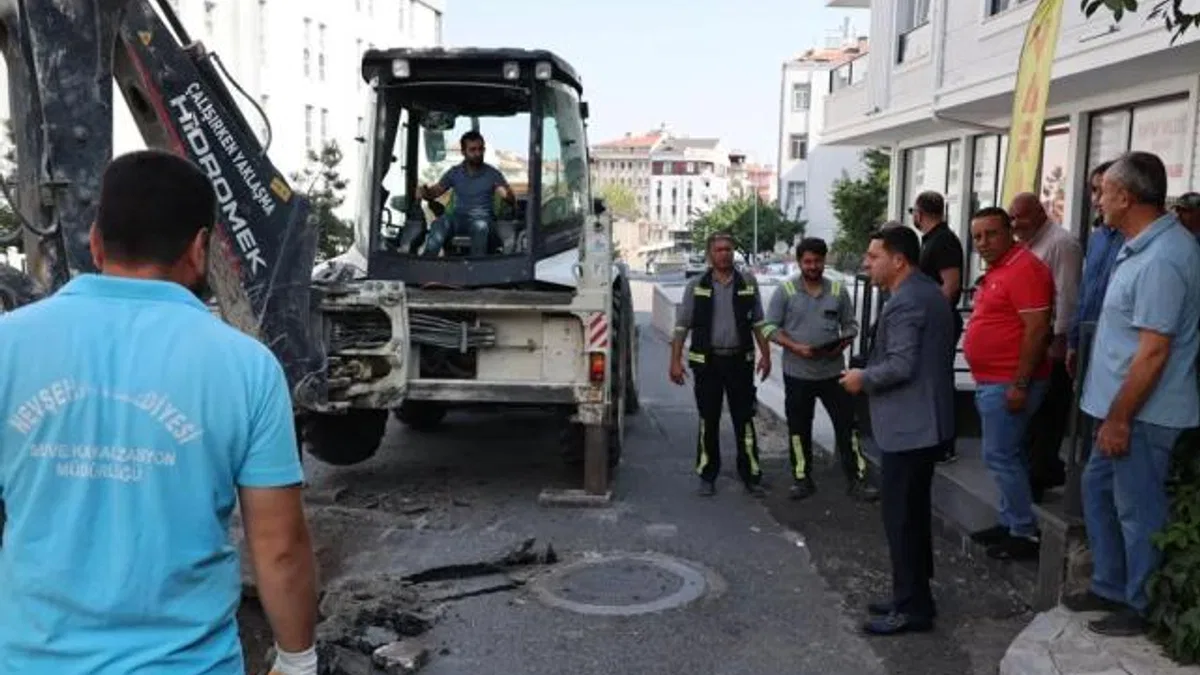 Nevşehir’de altyapı yenileme çalışmaları sürüyor