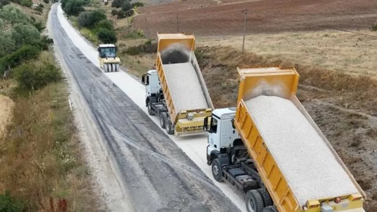 Eskişehir kırsalında yol seferberliği