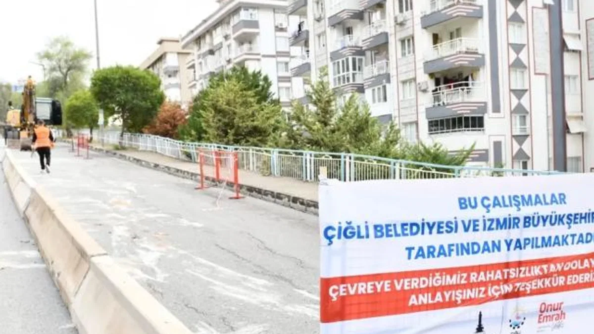 İzmir Çiğli’de heyelan bölgesine hızlı müdahale
