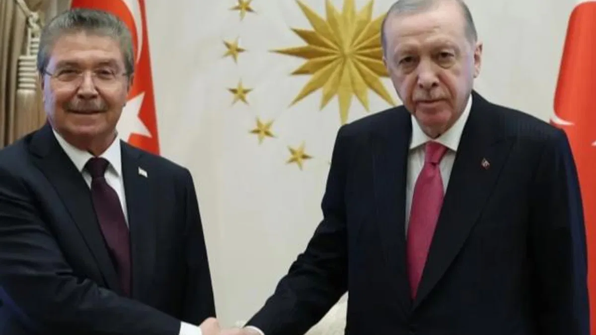 Cumhurbaşkanı Erdoğan, KKTC Başbakanı Üstel’i kabul etti