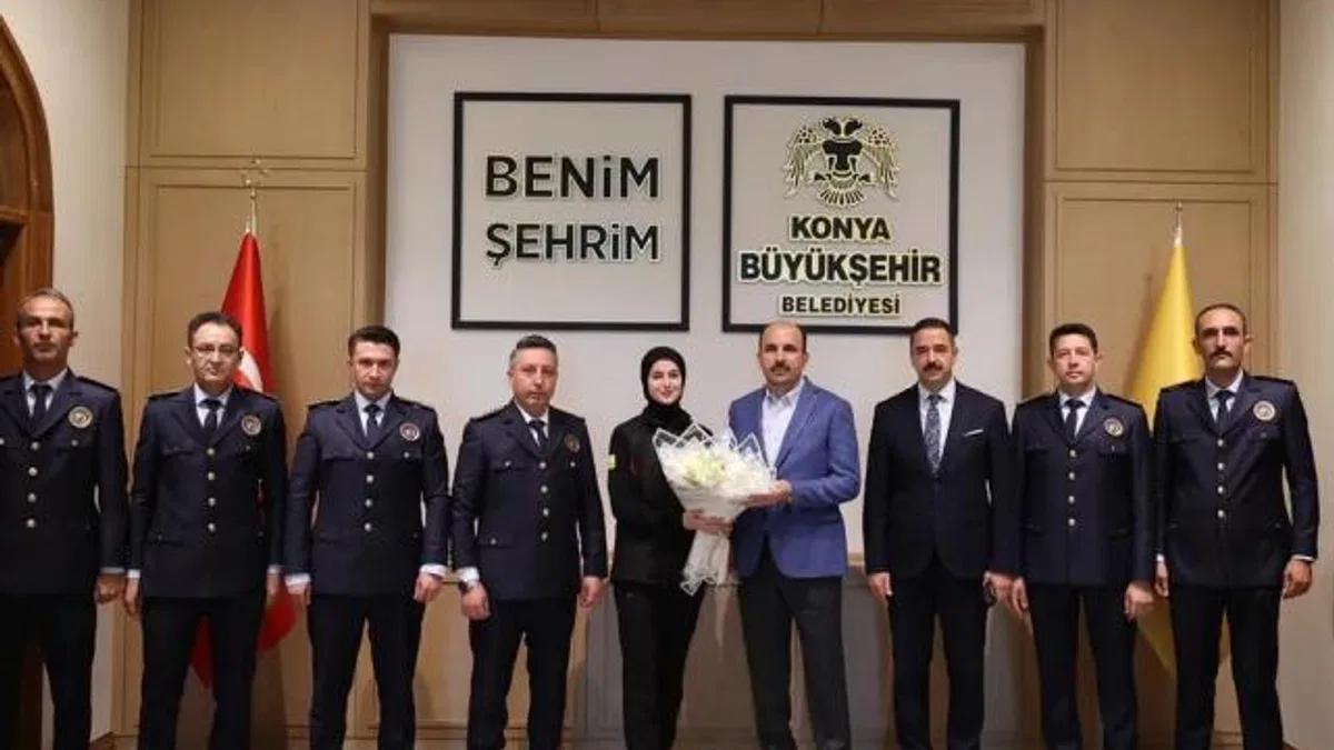 Konya İtfaiyesi’nden Başkan Altay’a ziyaret