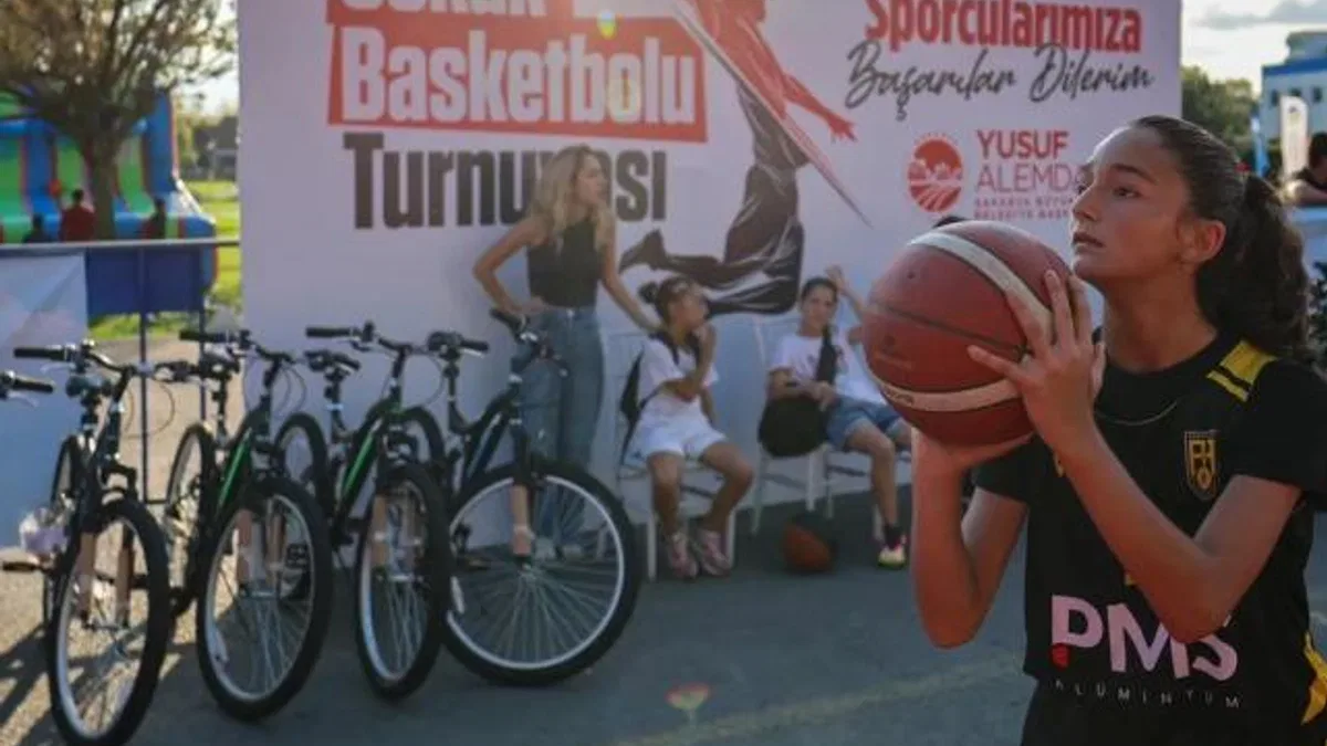 Sakarya’da sokakta basketbol coşkusu