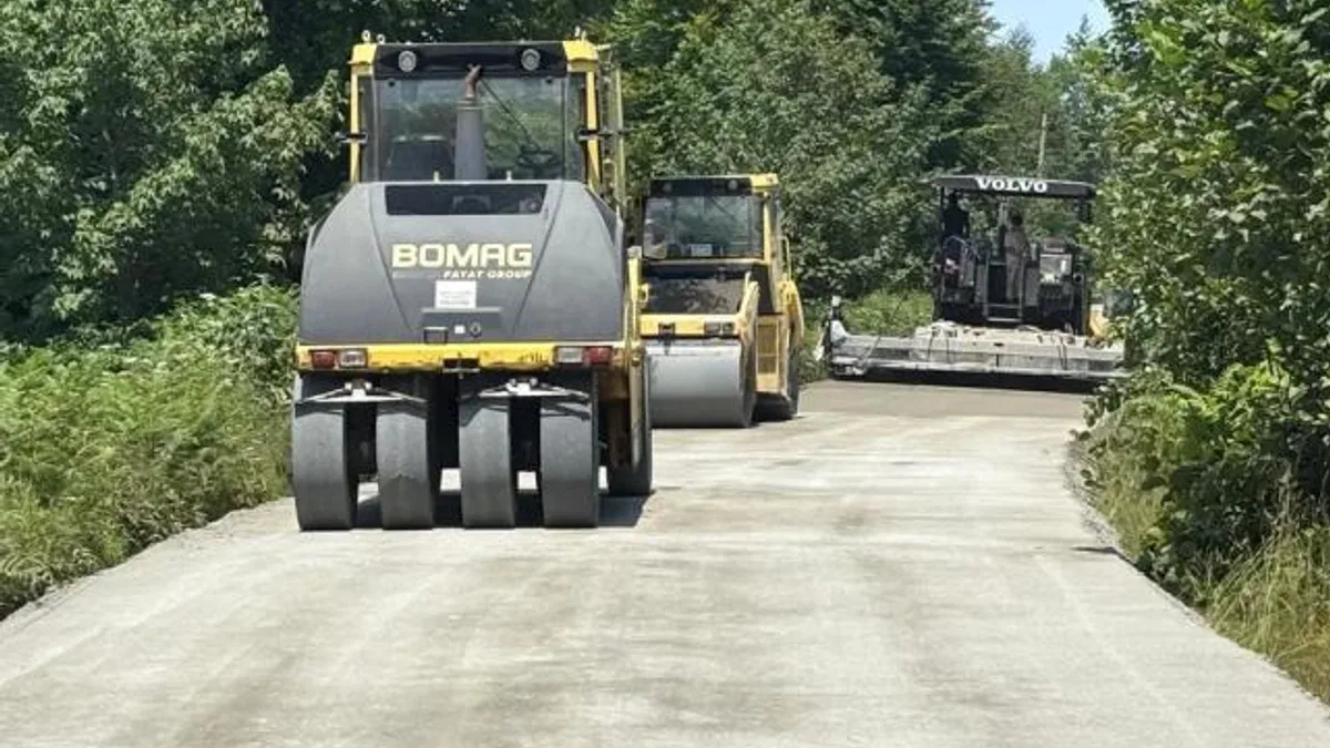 Karadağ grup yolunda toprak yol tarih oluyor