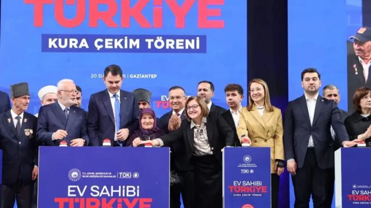 Gaziantep’te sosyal konut hak sahipleri belirlendi