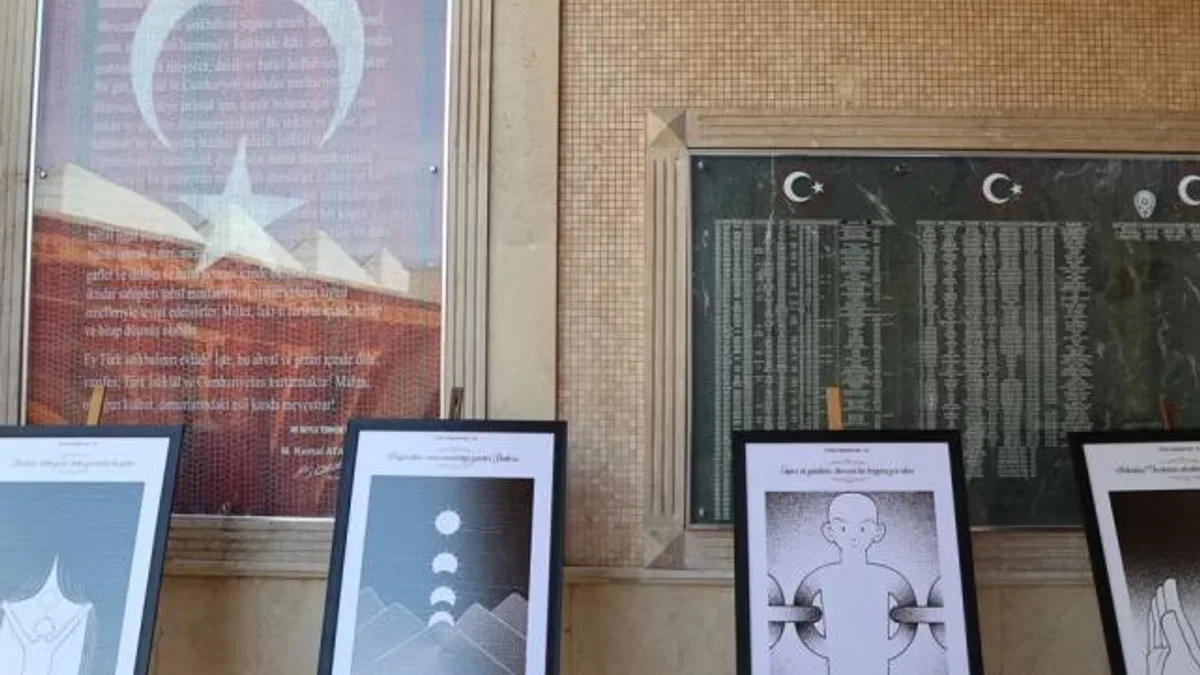 Konya’da ’41 Mısra 41 Çizgi’ sergisi