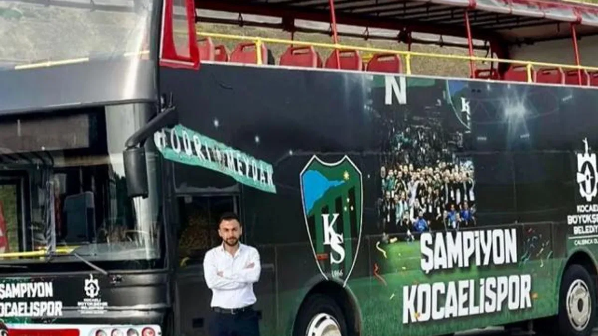 Kocaeli’de şampiyonluk otobüsü kutlamalara hazır