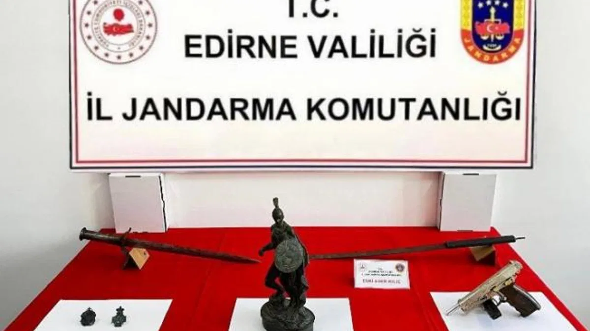 Uzunköprü’de tarihi eser kaçakçılığı operasyonu