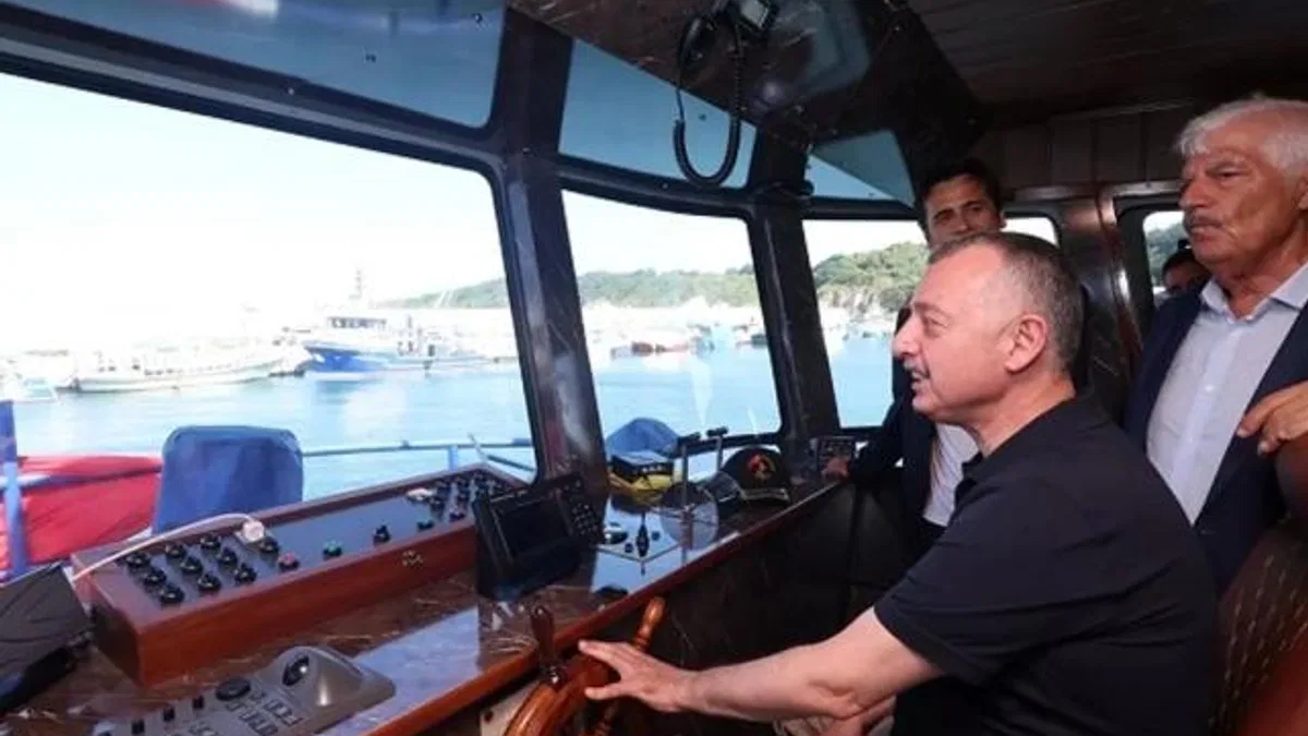 Kocaeli Balık Festivali’nde Başkan Büyükakın dümene geçti