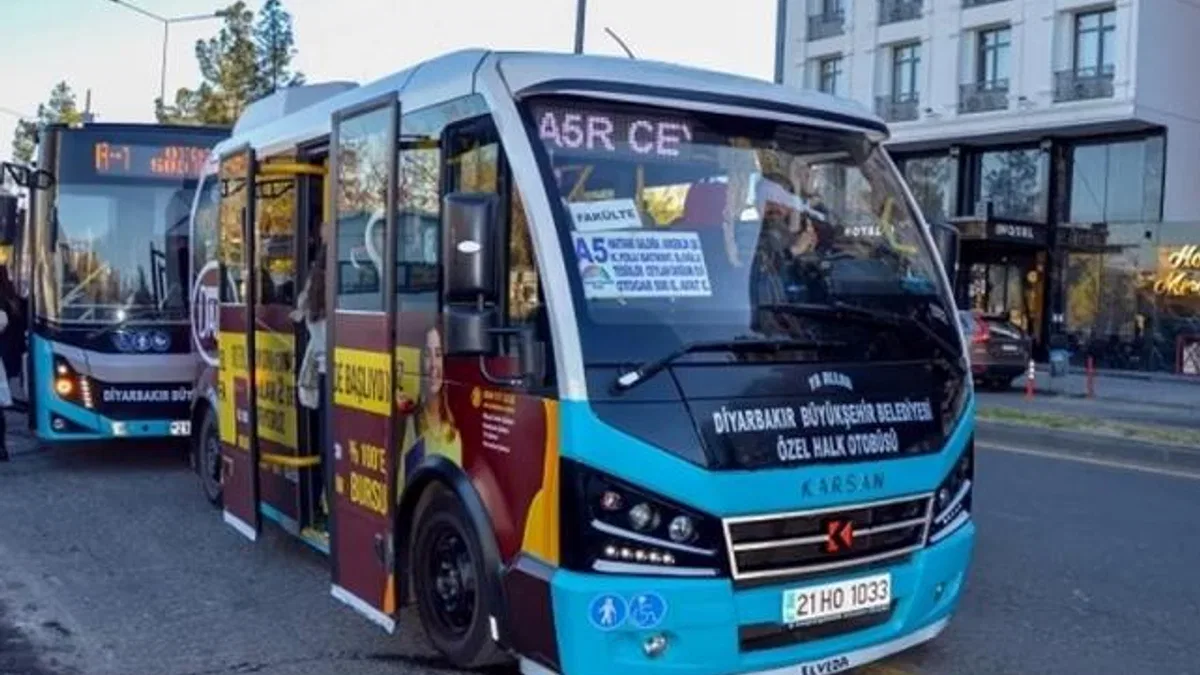Diyarbakır’da ücretsiz kartlılar Özel Halk Otobüsleri’ne binebilecek