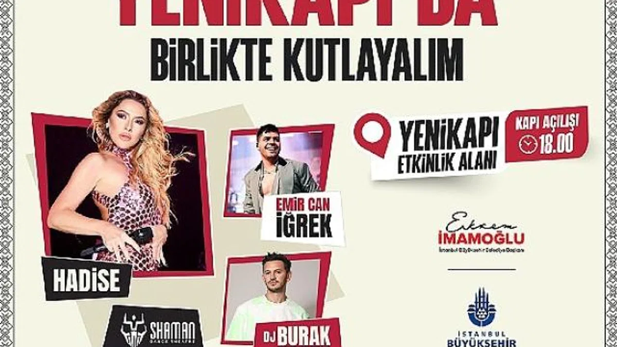 Cumhuriyet Bayramında Toplu Ulaşım Ücretsiz Olacak ve Büyük Konser Sizi Bekliyor Emir Can İğrek ve Hadise Sahne Alacak