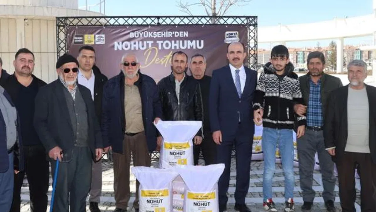 Konyalı çiftçiye destek sürüyor