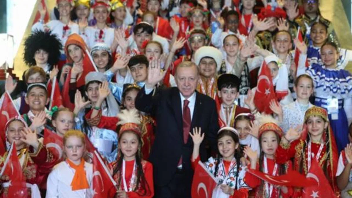 Dünya çocukları Beştepe’de