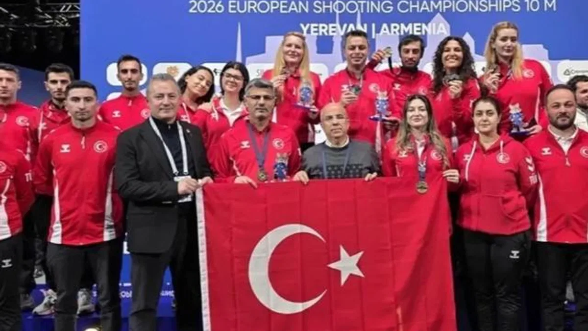 Türk Milli Tabanca Atış Takımı Avrupa’dan 3 madalya ile döndü