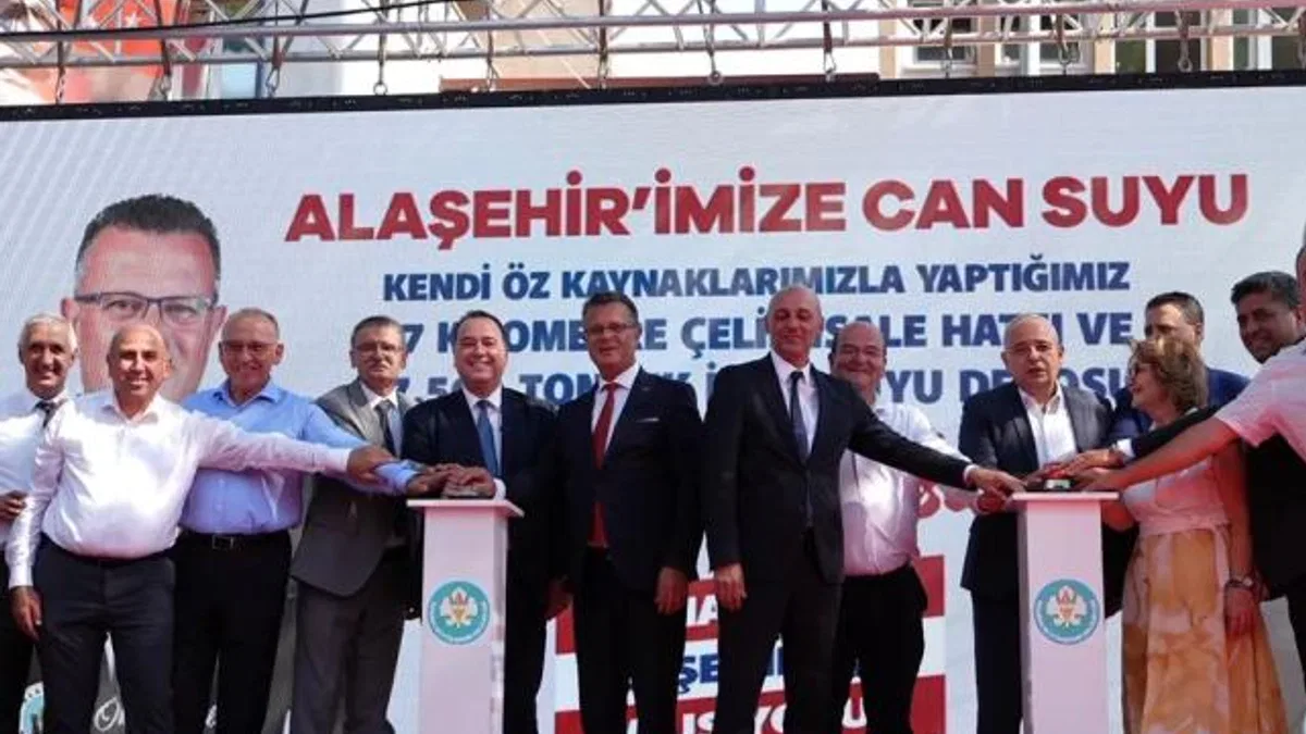 Manisa Alaşehir’in 20 yıllık su sorunu tarihe karıştı