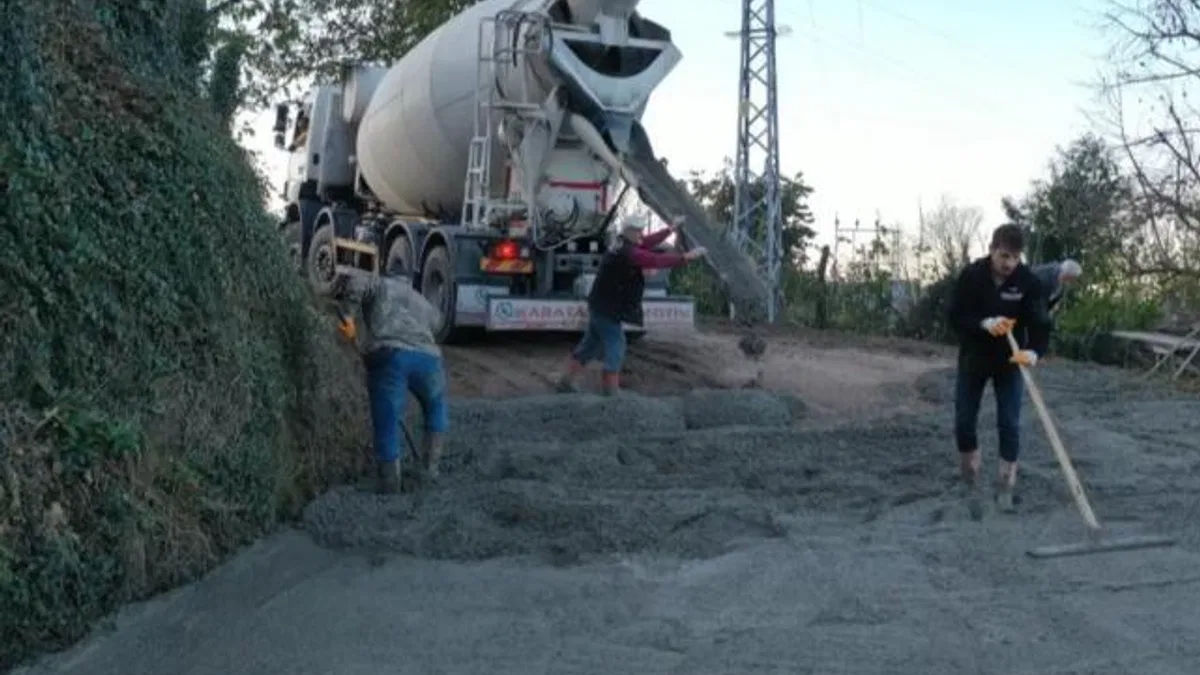 Ordu Çamaş’ta yeni yol çalışmasıyla ulaşım rahatlayacak