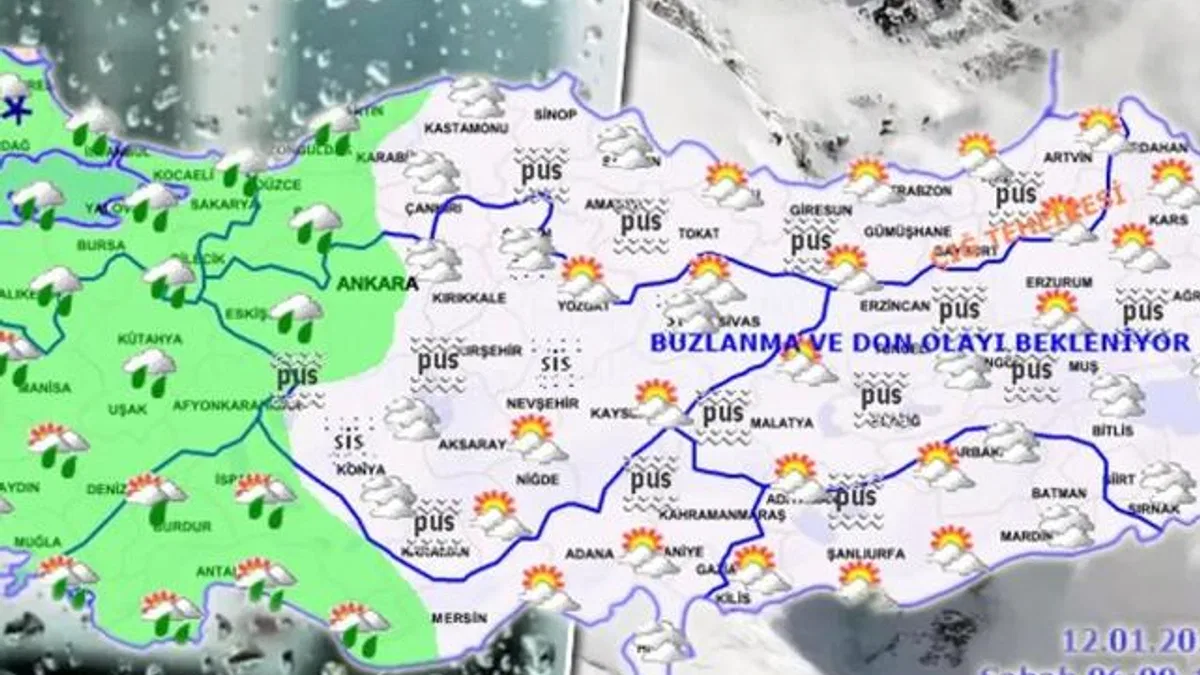 Türkiye yağışlı havanın etkisinde… İşte Meteoroloji’den 12 Ocak Pazar raporu