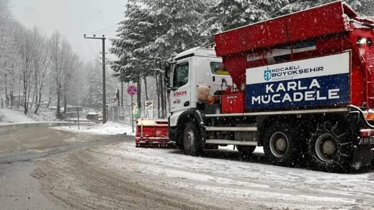 Kocaeli Büyükşehir’den kar teyakkuzu