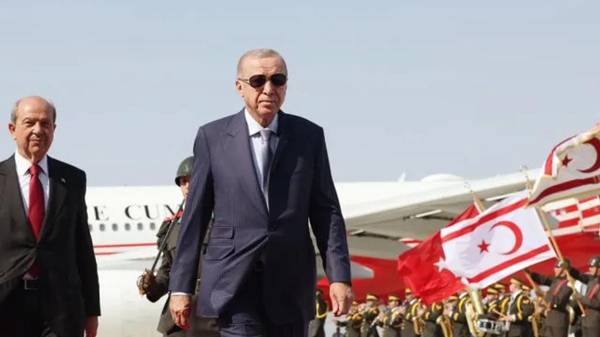 Cumhurbaşkanı Erdoğan törenler için Yavru Vatan’da