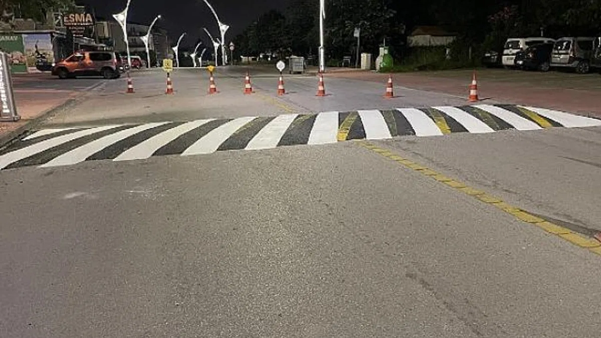 2024’te 81 bin m2 yol çizgisi çizildi