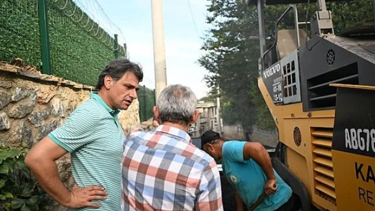 Kartepe pırıl pırıl asfalta kavuşuyor.