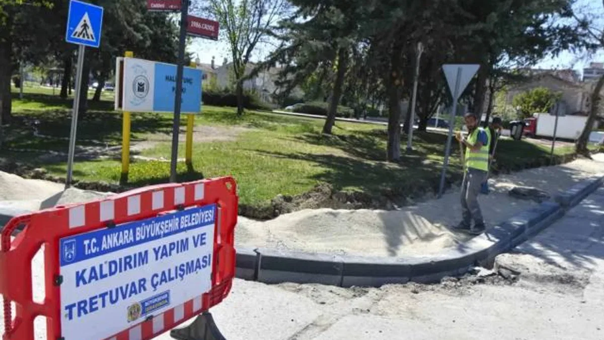 ABB’de kaldırım çalışmaları tam gaz