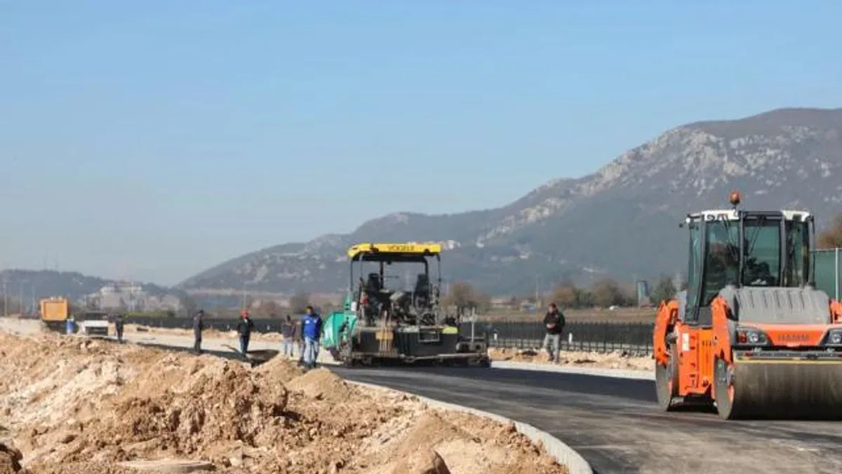 Muğla’da AVM bağlantı yolunda son rötuşlar