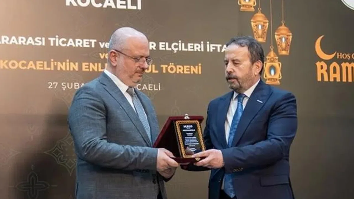 MÜSİAD Kocaeli’den ‘Kocaeli’nin Enleri’ ödülü Ekaldes’e