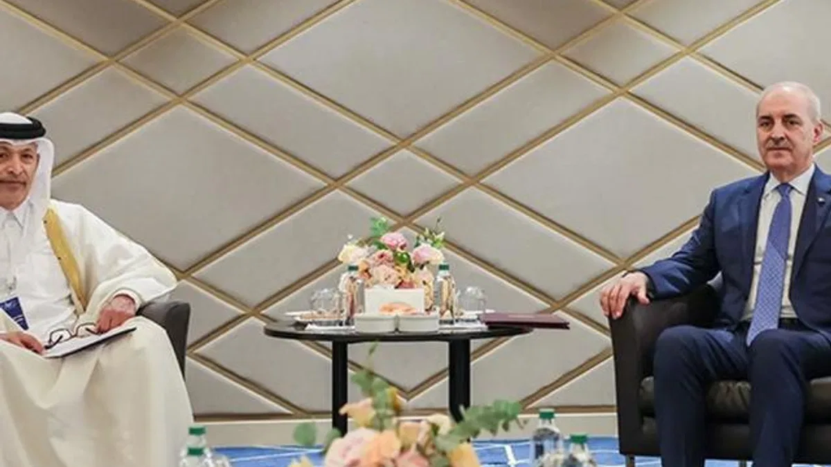 Numan Kurtulmuş, Katarlı mevkidaşı ile İstanbul’da görüştü