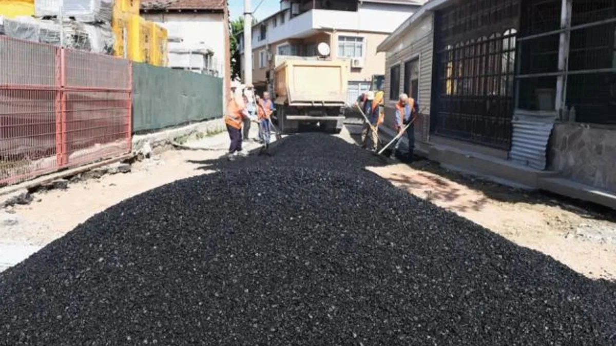 Bursa Osmangazi’de 9 ayda 29 bin ton asfalt yaması