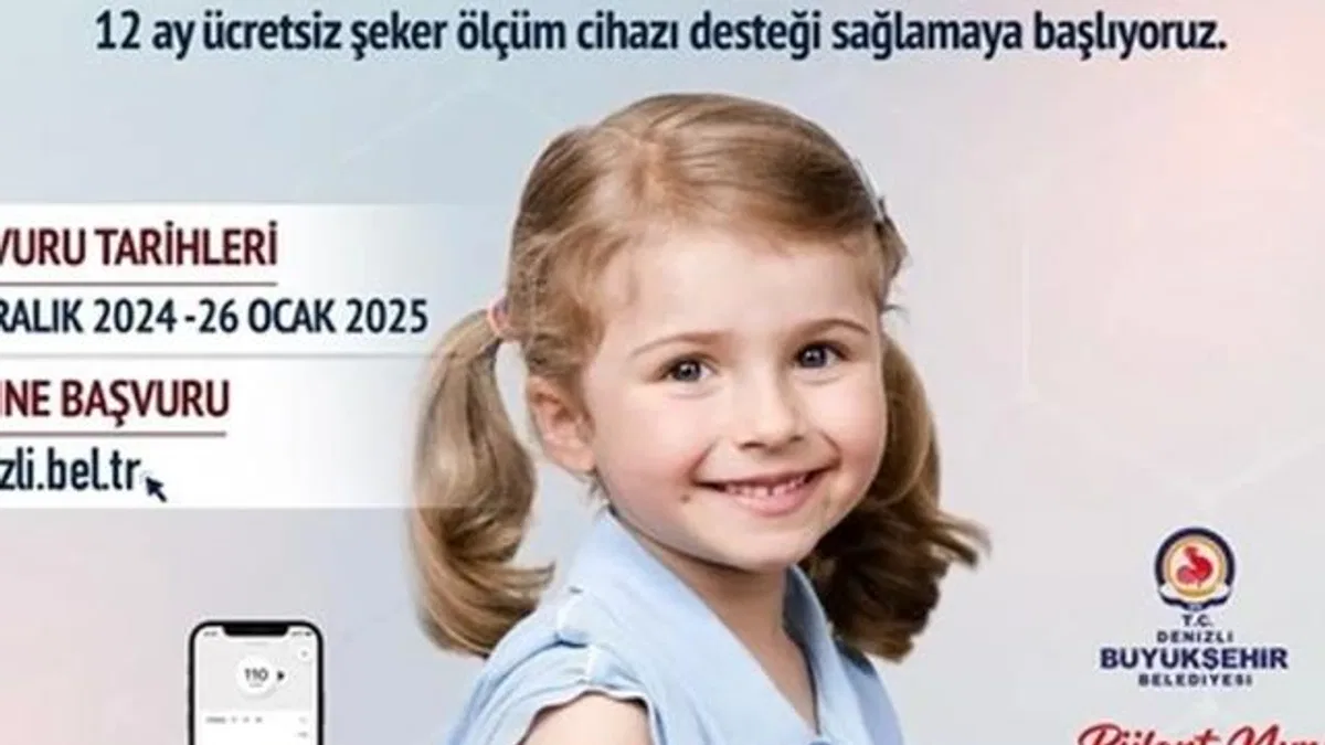 Denizli Büyükşehir’den diyabetli çocuklara cihaz desteği