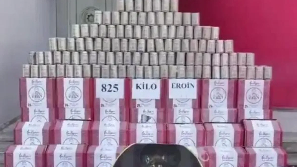 Adana’da 825 kilogram eroin ele geçirildi
