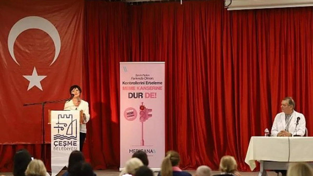 Çeşme’de Meme Kanseri Farkındalığına dikkat çekildi