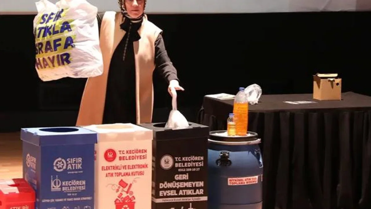 Ankara Keçiören’den öğretmenlere ‘sıfır atık’ eğitimi