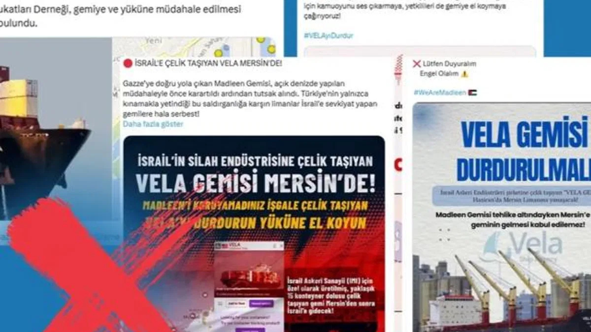 Mersin Limanı iddialarına yalanlama: İsrail için çelik taşındığı iddiası asılsız