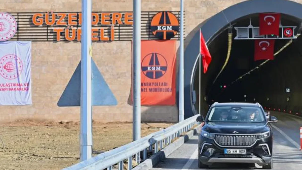 Güzeldere Tüneli ile o virajlar tarih oldu!