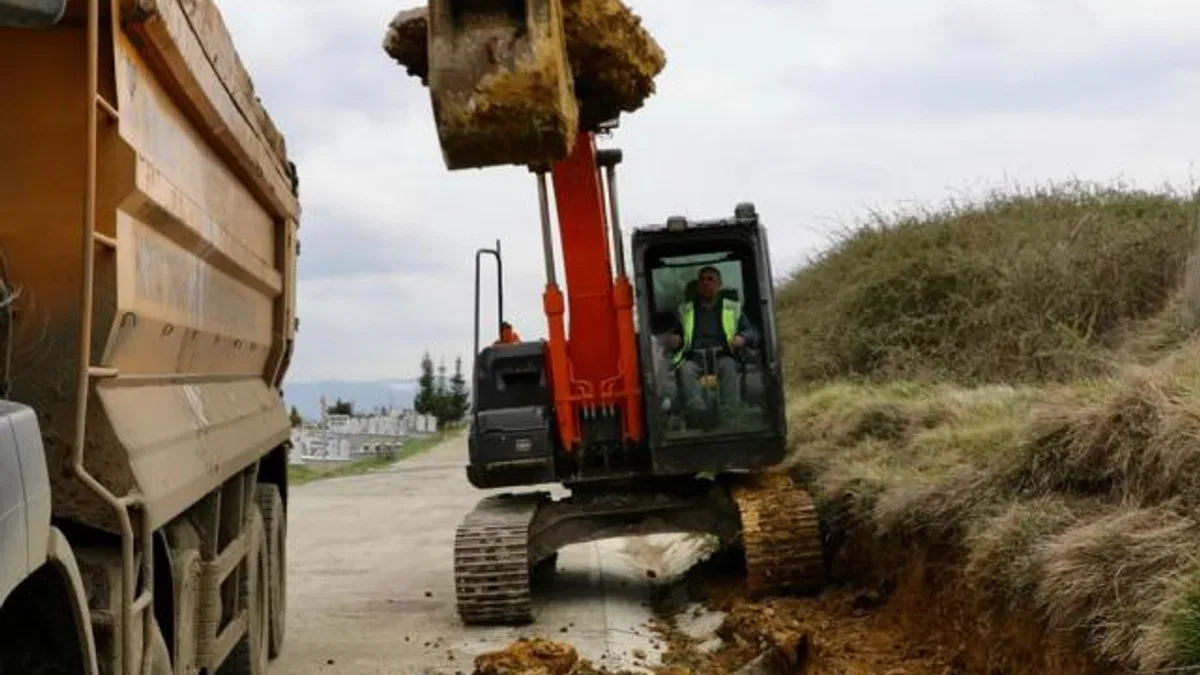 Samsun’da Derecik Mezarlığı çalışmalar başladı