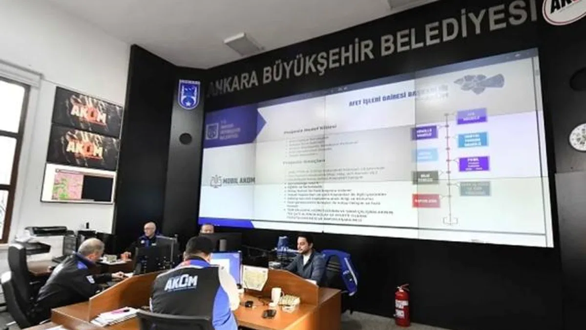 Ankara AKOM görevinin başında