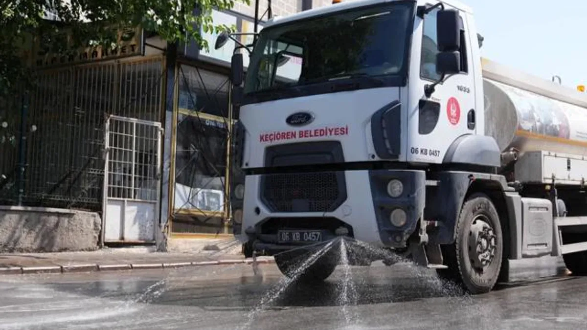 Ankara Keçiören’de tazyikli temizlik