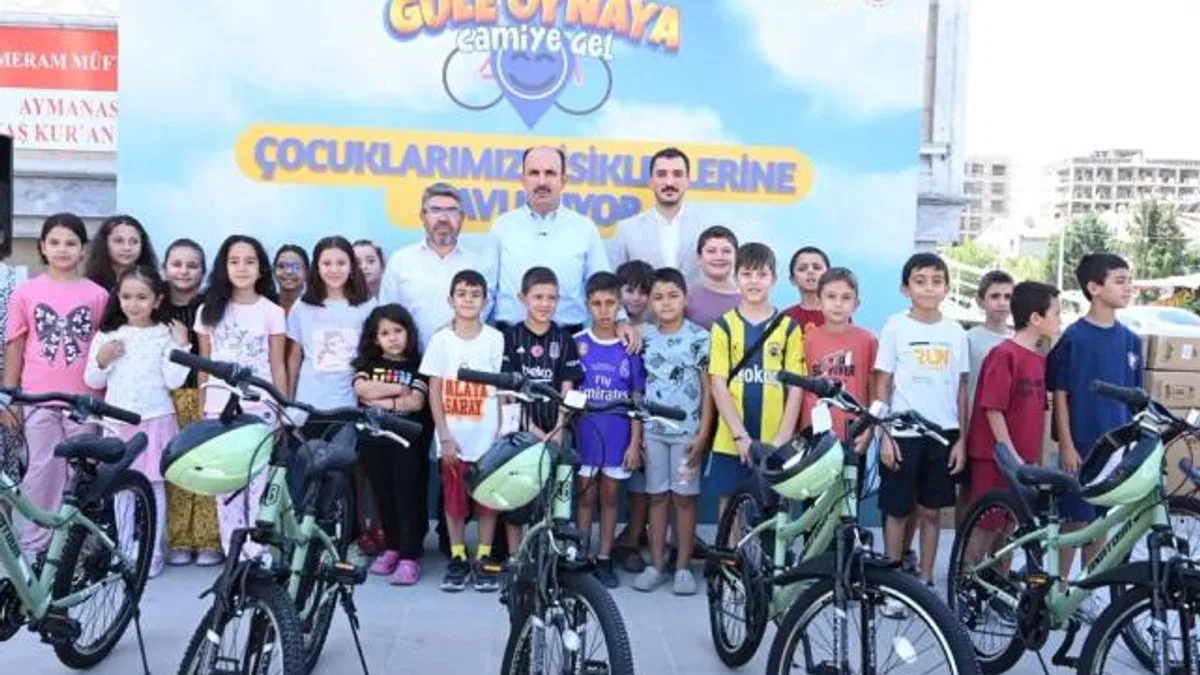 Konya’da 12 bin çocuk bisikletine kavuştu