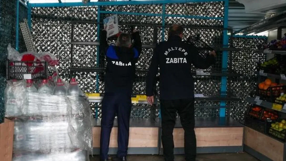 İstanbul Maltepe’de market işgalleri kaldırılıyor