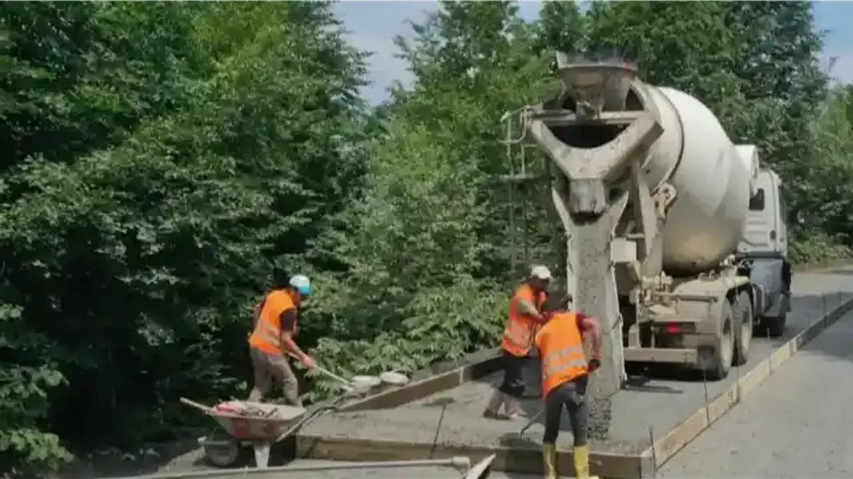 Ordu’da üç ilçeyi birleştiren yolda beton hamlesi