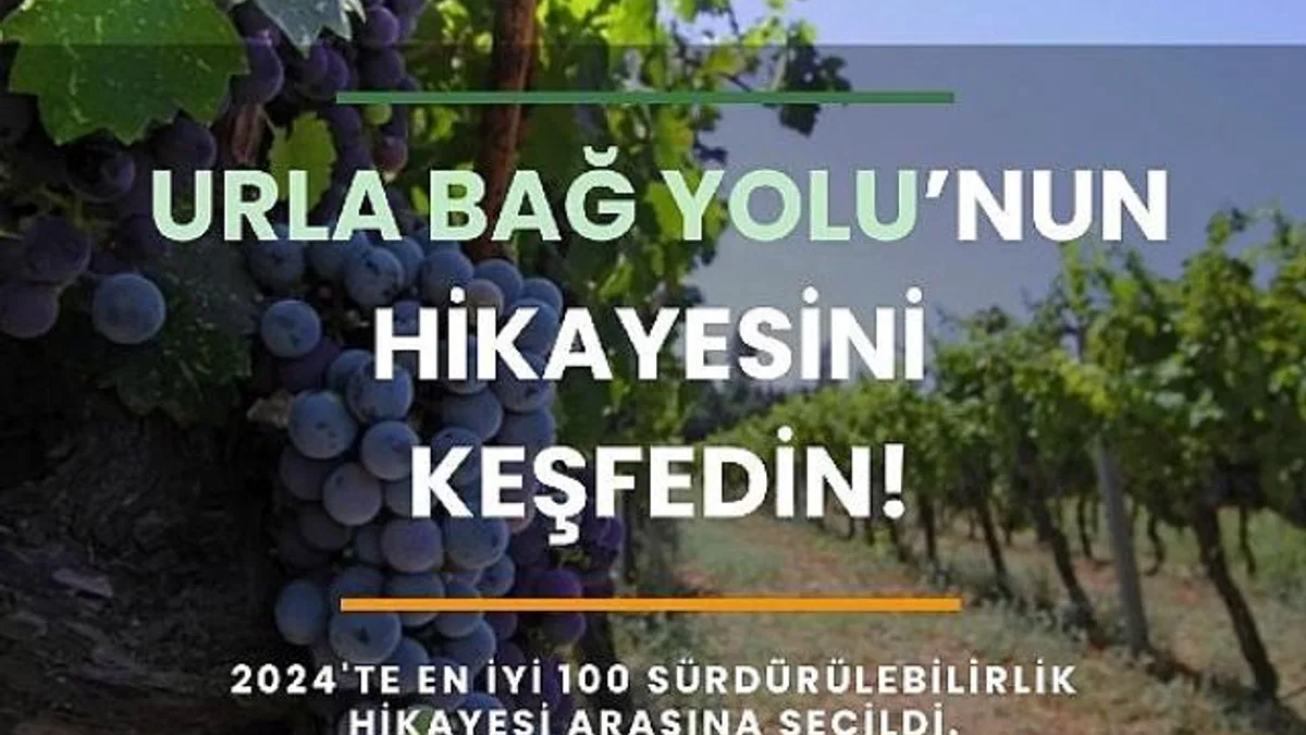 Urla Bağ Yolu “En İyi 100 Sürdürülebilir Destinasyon Hikâyesi” listesine seçildi