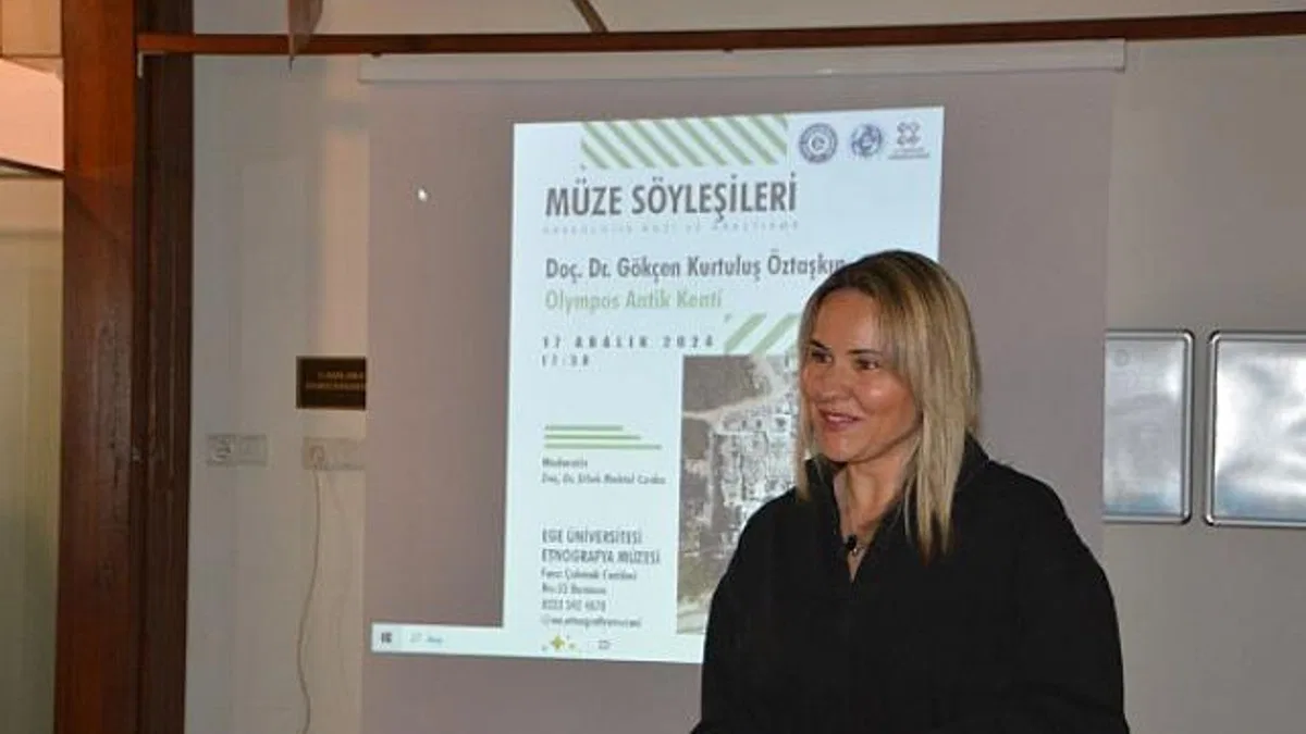 Kazı Başkanı Doç. Dr. Öztaşkın, “Olimpos Antik Kenti” kazı çalışmalarını anlattı