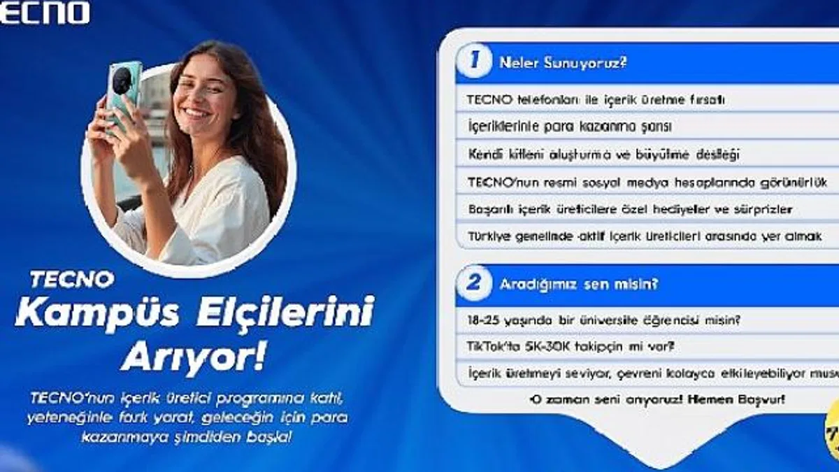 TECNO kampüs elçilerini arıyor!